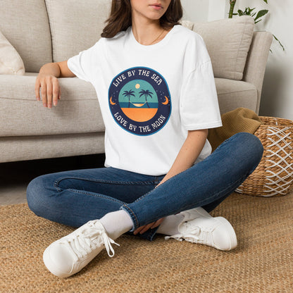 Live By The Sea Love By The Moon | Unisex Soft-style T-Shirt