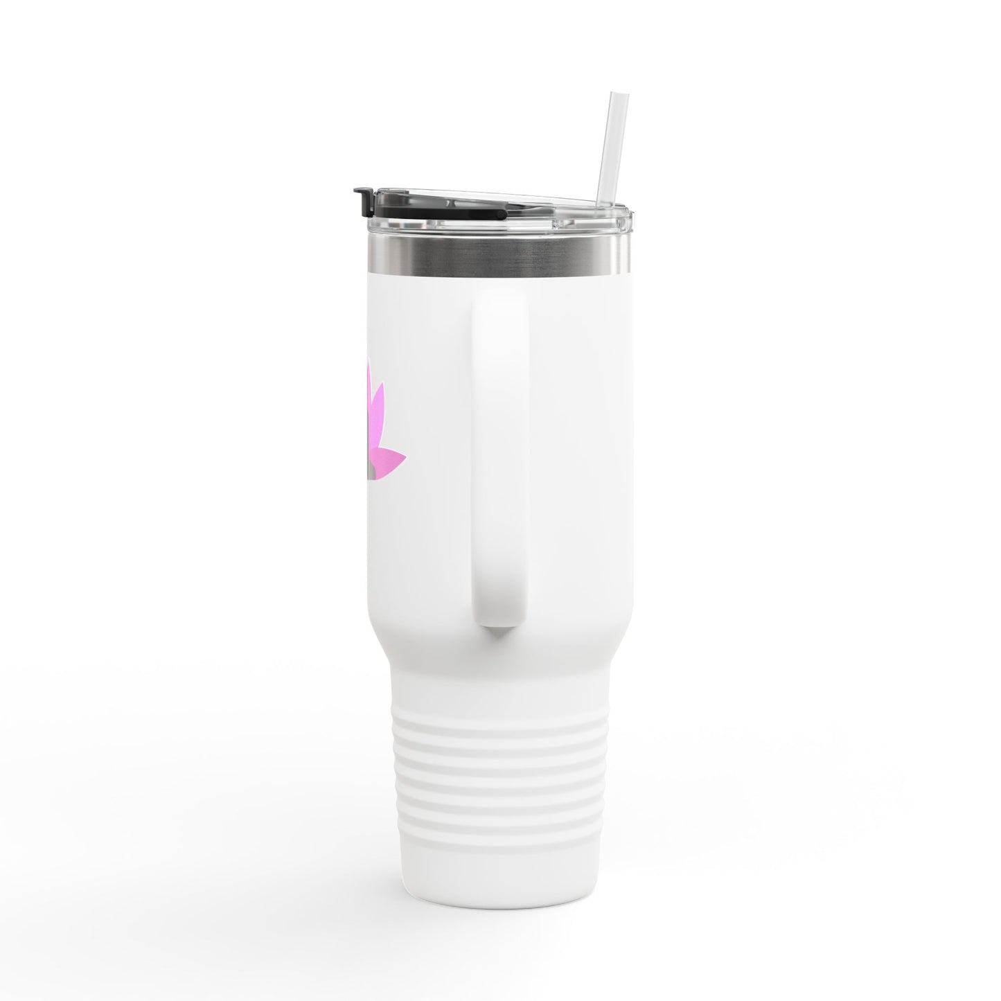 Buddha Lotus 40 oz Insulated Travel Tumbler | Bubblegum | Meditation & Yoga Drinkware