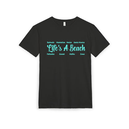 Life’s A Beach – Los Angeles Unisex Sueded T-Shirt | Beach Lover Tee