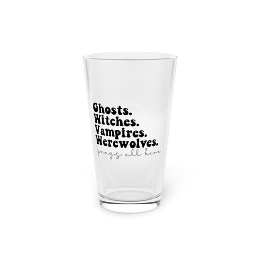 Gangs All Here Halloween 16oz Pint Glass