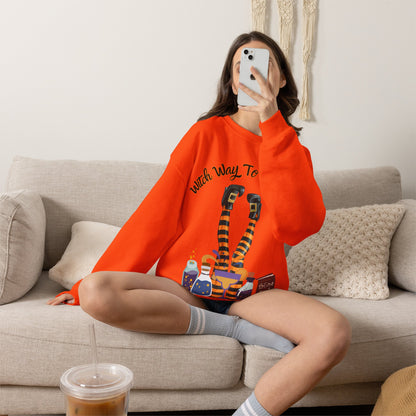 Witch Way To The Boos? Crewneck Sweatshirt