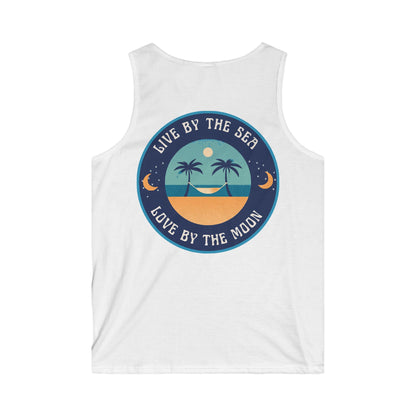 Live By The Sea Love By The Moon  Men's Softstyle Tank Top