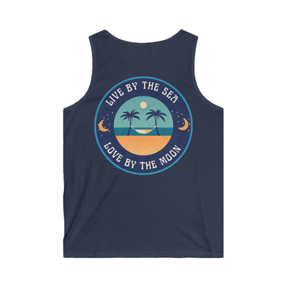 Live By The Sea Love By The Moon  Men's Softstyle Tank Top
