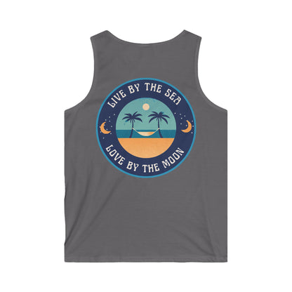 Live By The Sea Love By The Moon  Men's Softstyle Tank Top