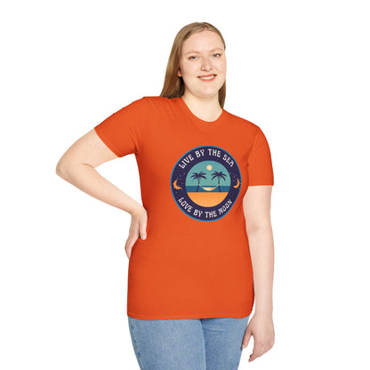 Live By The Sea Love By The Moon | Unisex Soft-style T-Shirt