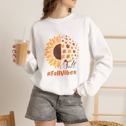 #FallVibes Unisex Heavy Blend Crewneck Sweatshirt