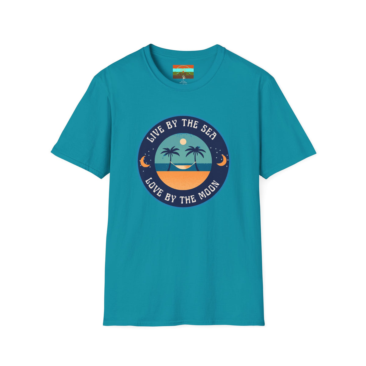 Live By The Sea Love By The Moon | Unisex Soft-style T-Shirt