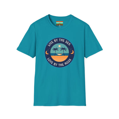 Live By The Sea Love By The Moon | Unisex Soft-style T-Shirt