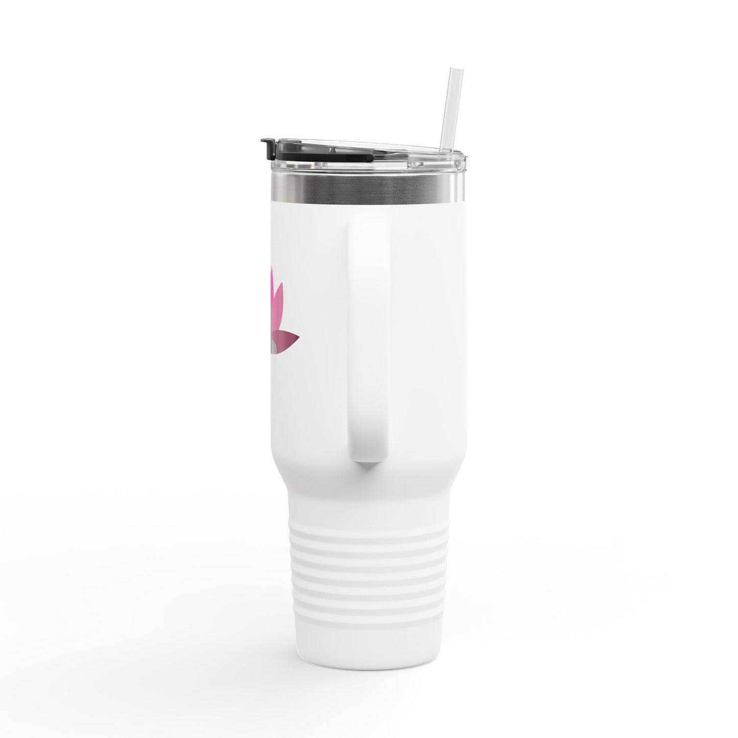 Buddha Lotus 40 oz Insulated Travel Tumbler | Cerise | Meditation & Yoga Drinkware