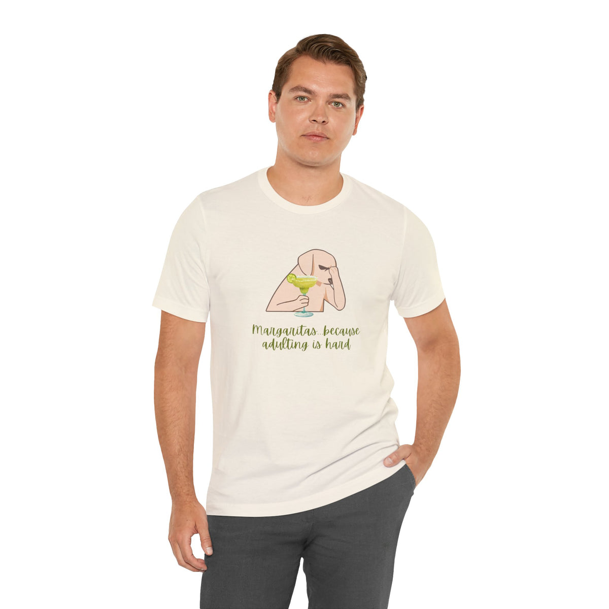 Margaritas...Because Adulting Is Hard | Unisex Jersey T-Shirt