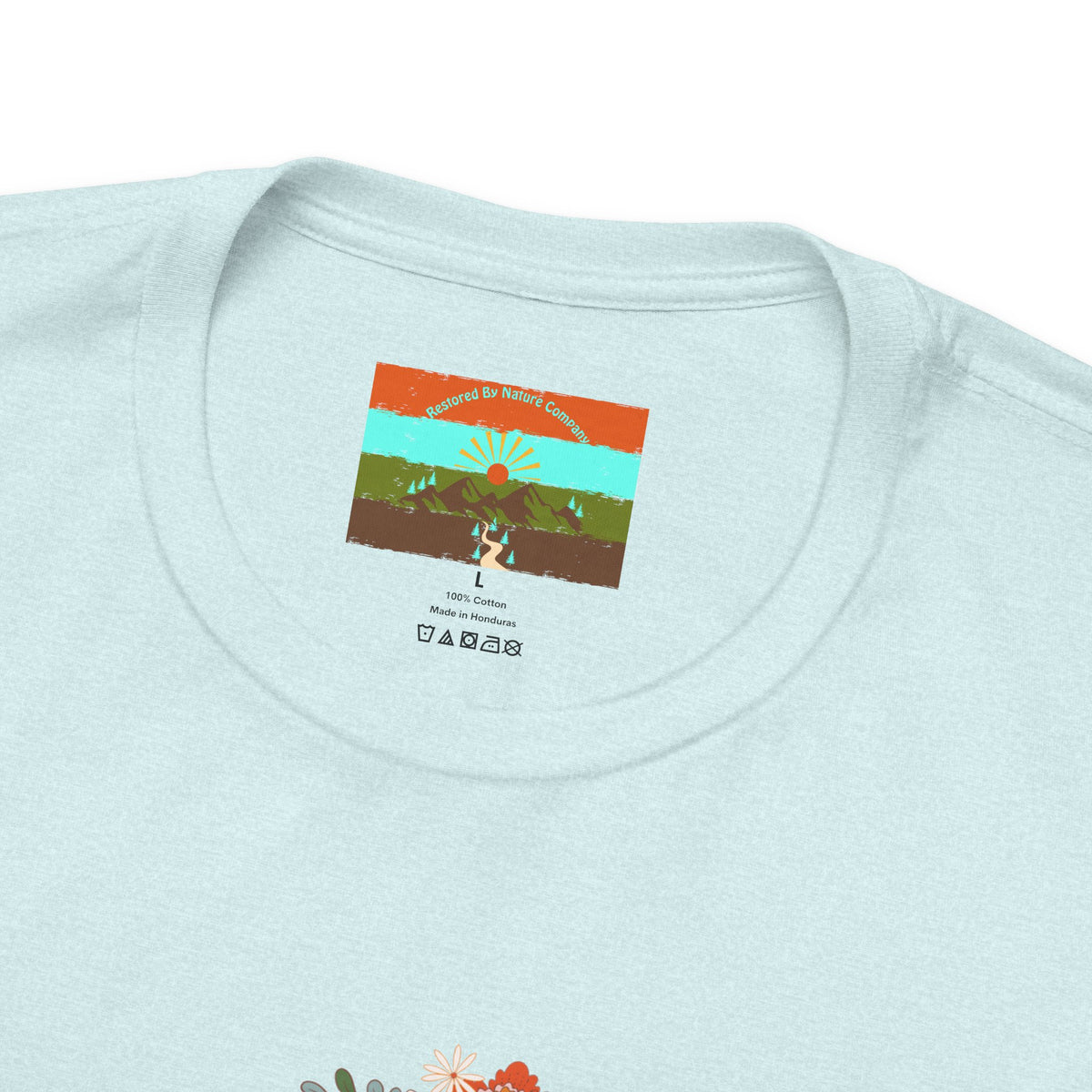 Vintage Floral Football Graphic Tee | 60s Hippie Style