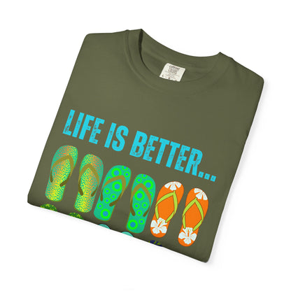 Life Is Better...In Flip Flops Unisex Graphic T-shirt
