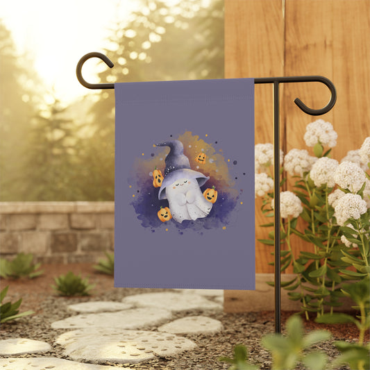 Charming Spooky Ghost Garden & House Banner