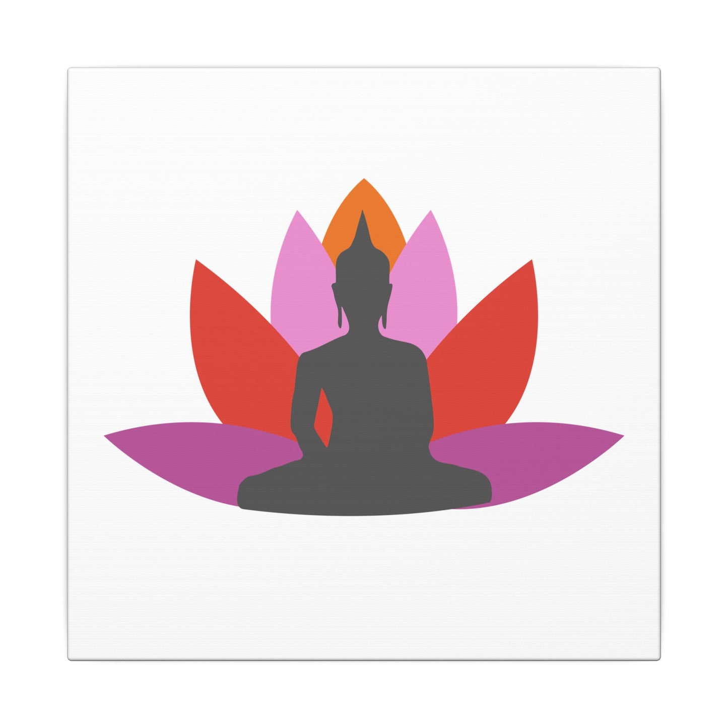 Buddha Lotus Canvas Print | Tropical | Meditation & Yoga Wall Art