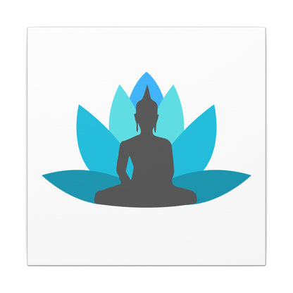Buddha Lotus Canvas Print | Tranquil | Meditation & Yoga Wall Art