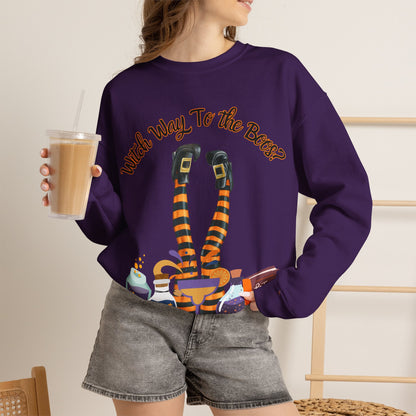 Witch Way To The Boos? Crewneck Sweatshirt
